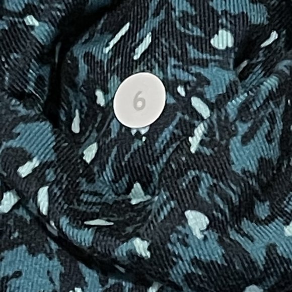 Lululemon Wunder Under Pant (Stirrup) Mountain Peaks Forage Teal Size 6 - Picture 6 of 7